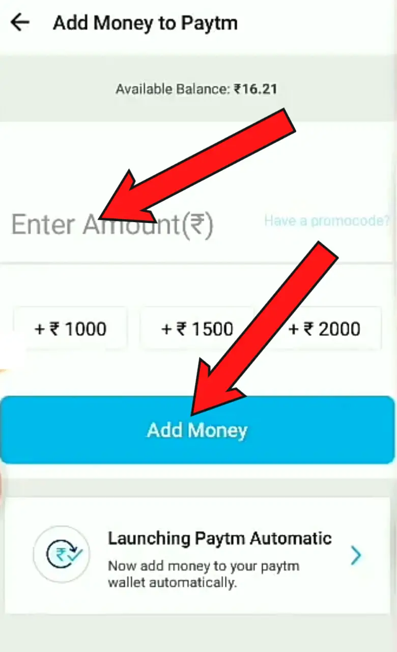 How To Add Money From Credit Card To Paytm Steps With