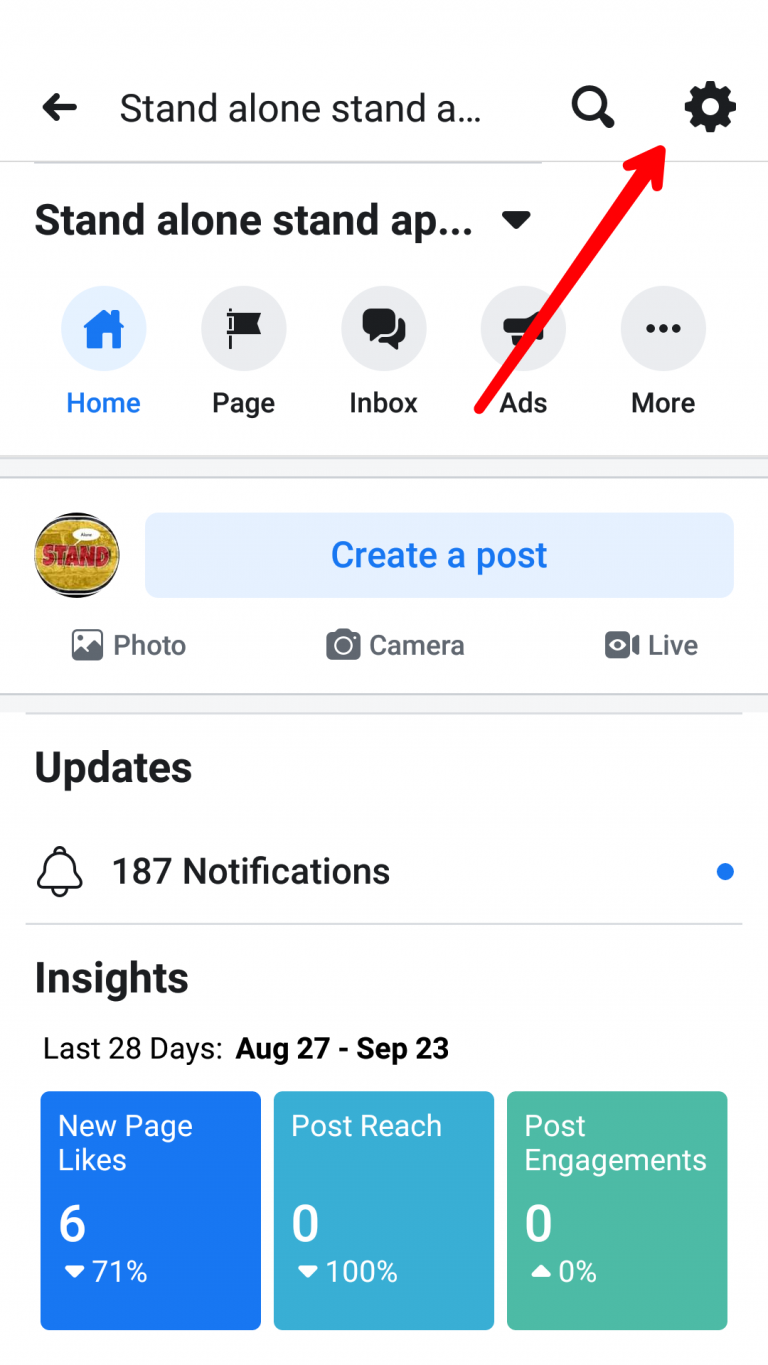 how to hide facebook page name history