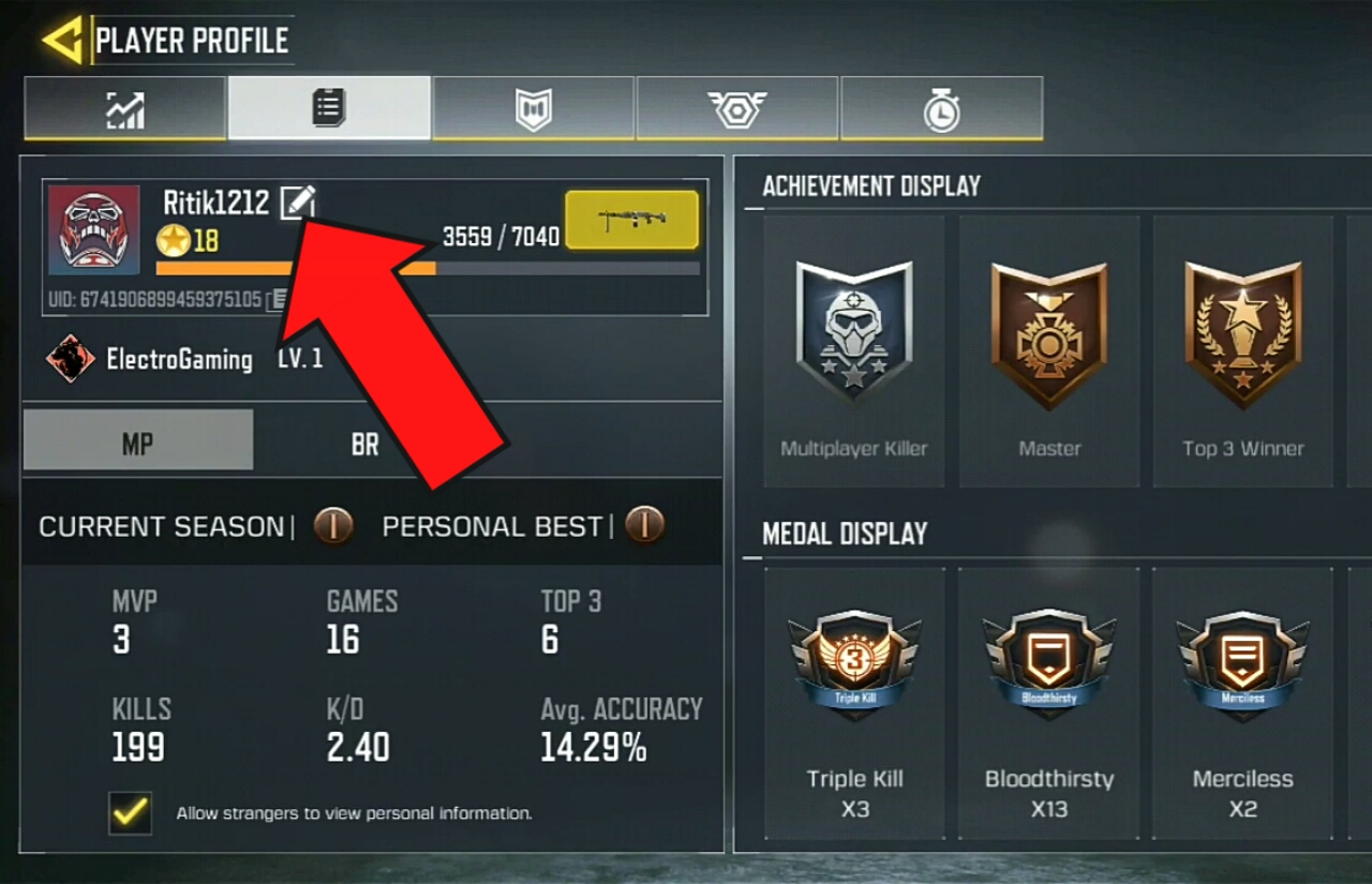 how to change my character in call of duty mobile