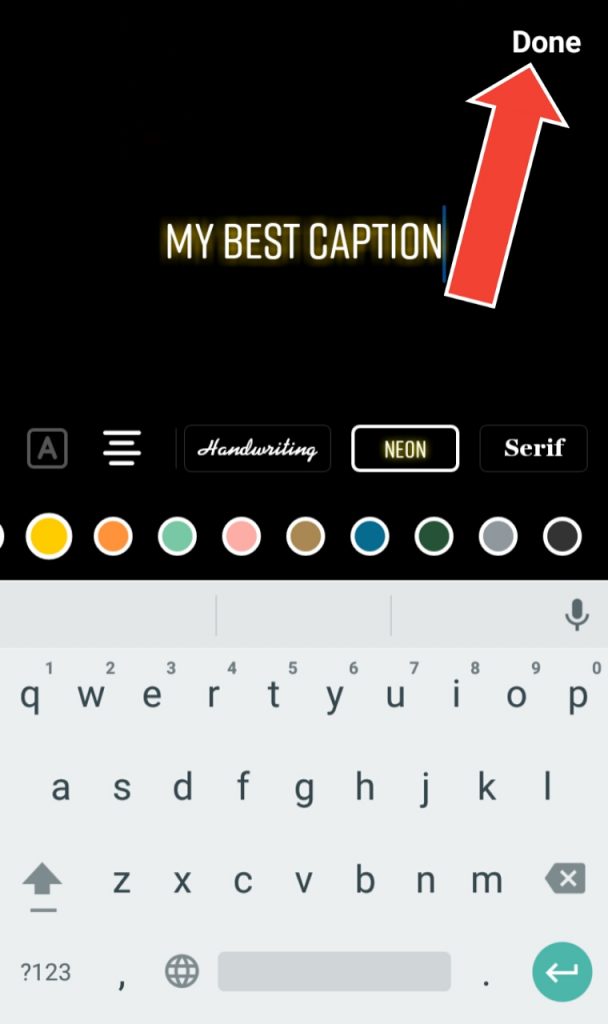 edit caption on TikTok