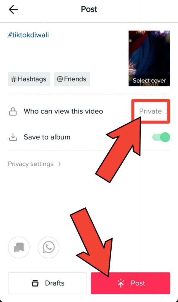 how to download tik tok draft video