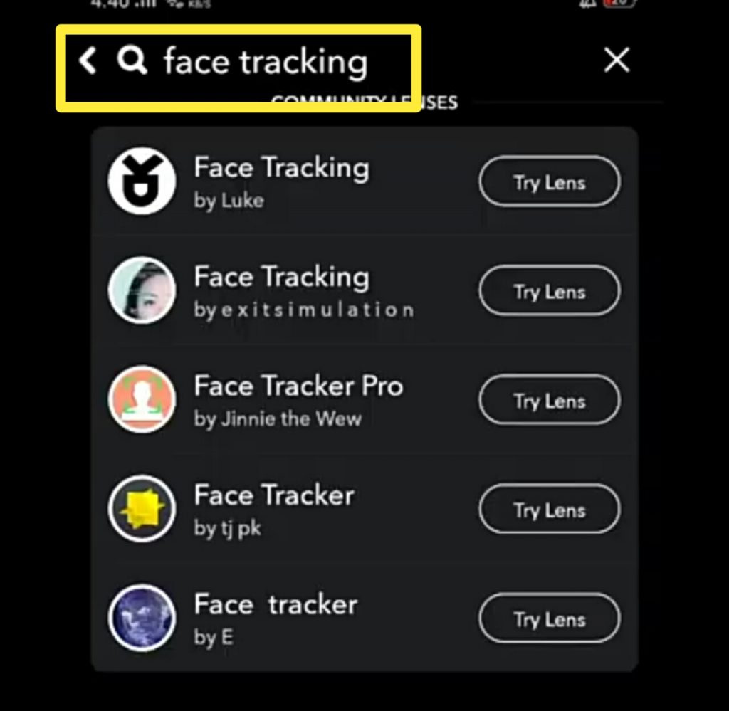 TikTok Face Tracking