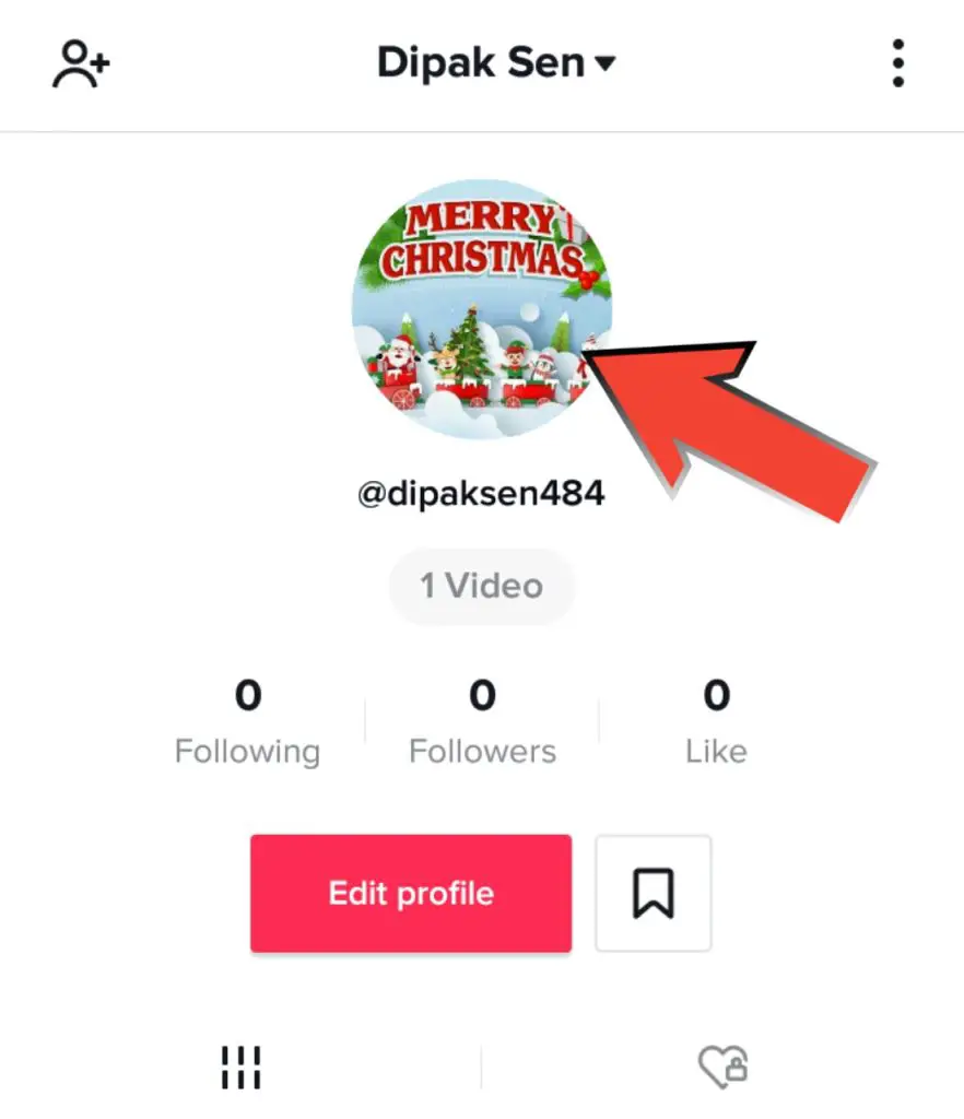 Change tiktok profile picture