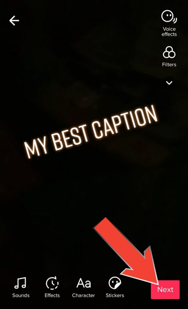 edit tiktok caption