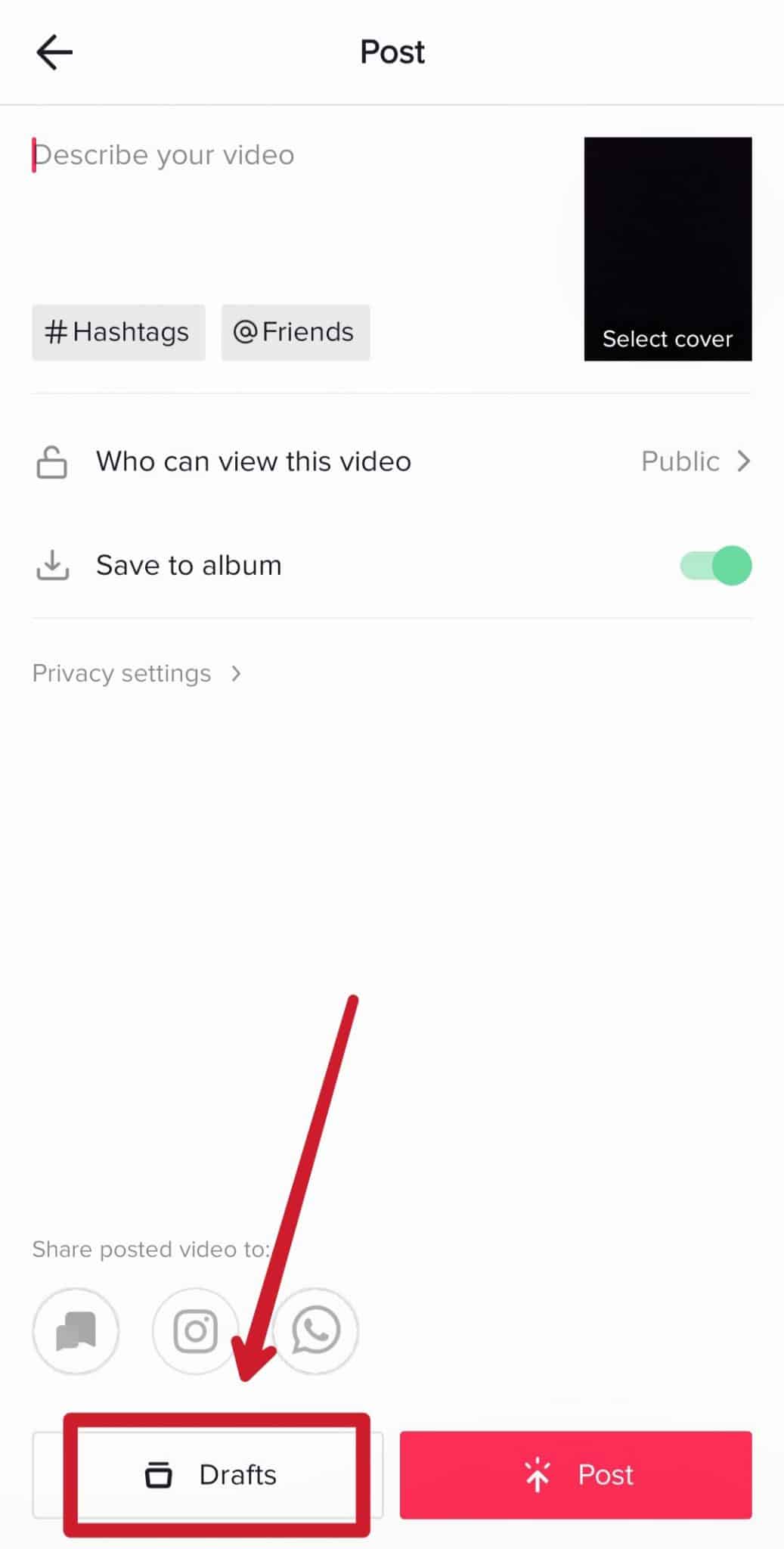 how-to-draft-find-delete-publish-and-save-a-tiktok-to-gallery-tik