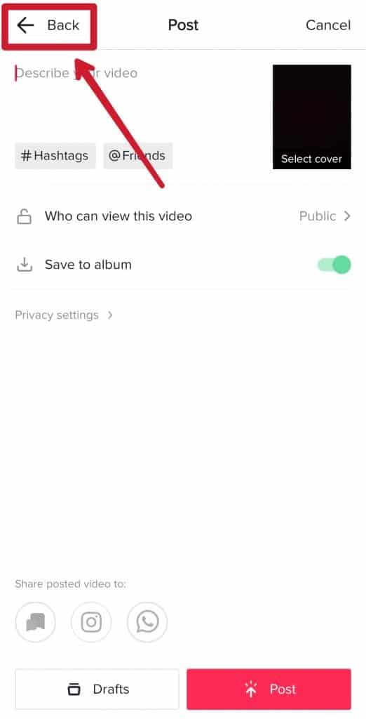 how to download tik tok draft video