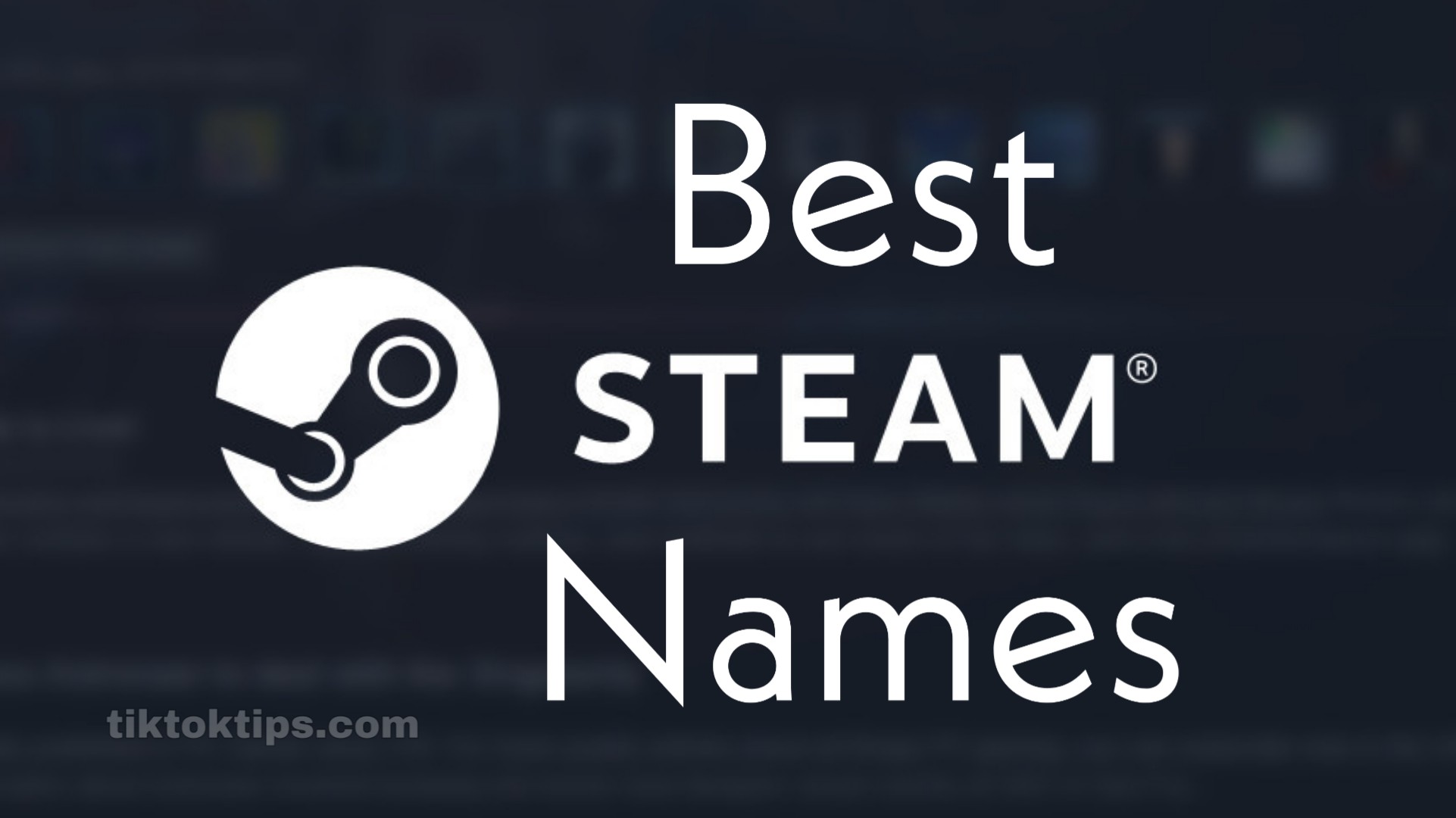 507 Best Steam Funny Good Cool Names Ideas For Gamer S 2021 Tik Tok Tips